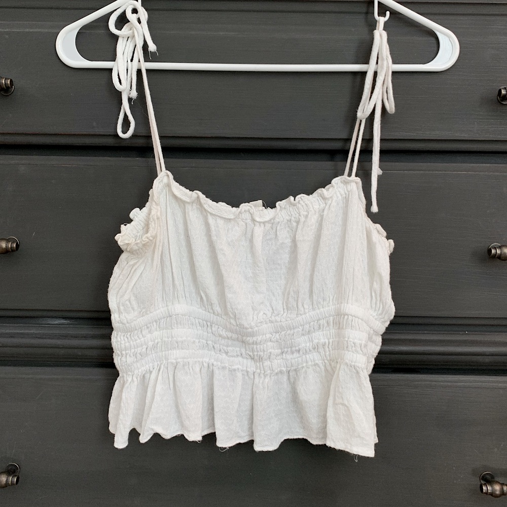 Ruffled Strappy Tank